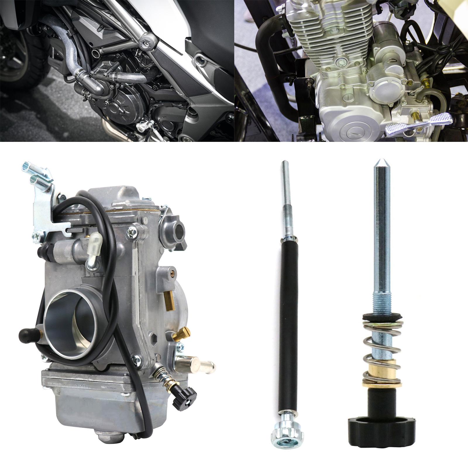 Нержавеющий карбюратор карбюратор длинный/короткий холостой трос регулятор для HSR42 HSR45 HSR48 карбюратор мотоцикл холостой ход винт регулятора